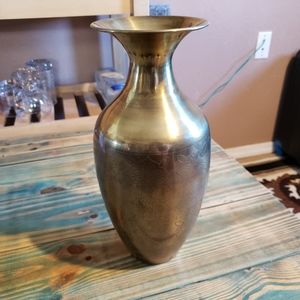 Gold Color Metal Vase